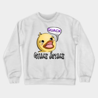 Quack Attack, Baby Duck, Twitch Streamer Emote Crewneck Sweatshirt